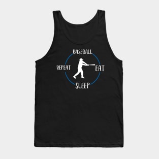 Baseball Eat Sleep Repeat Gift For Baseball Players Tank Top